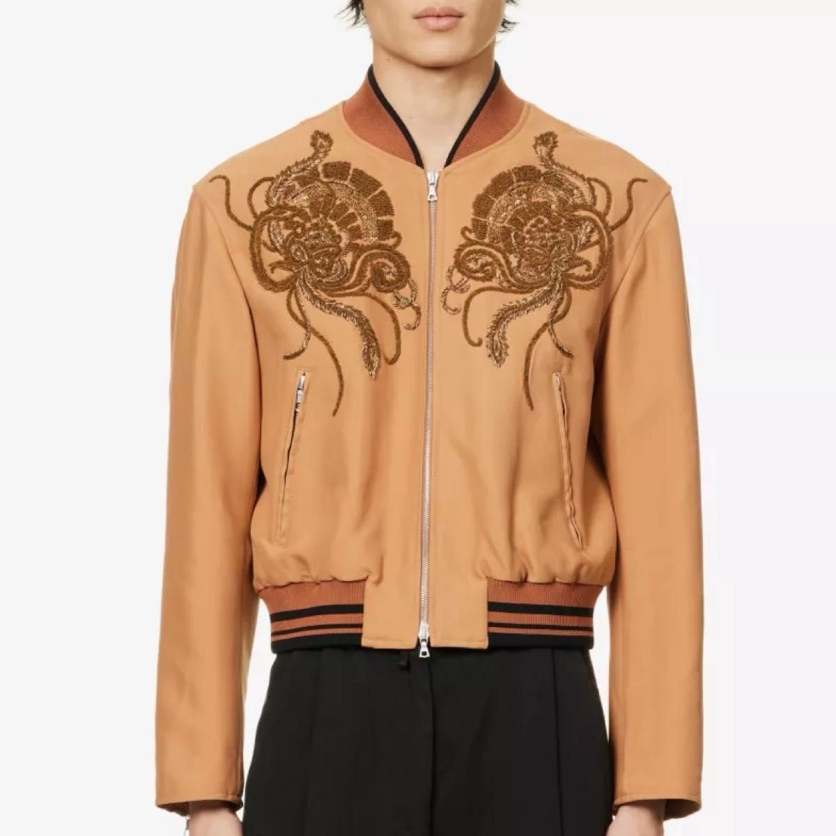 DRIES VAN NOTEN embroidery bomber jacket ドリス ヴァン DRIES VAN NOTEN embroidery bomber jacket ドリス ヴァン