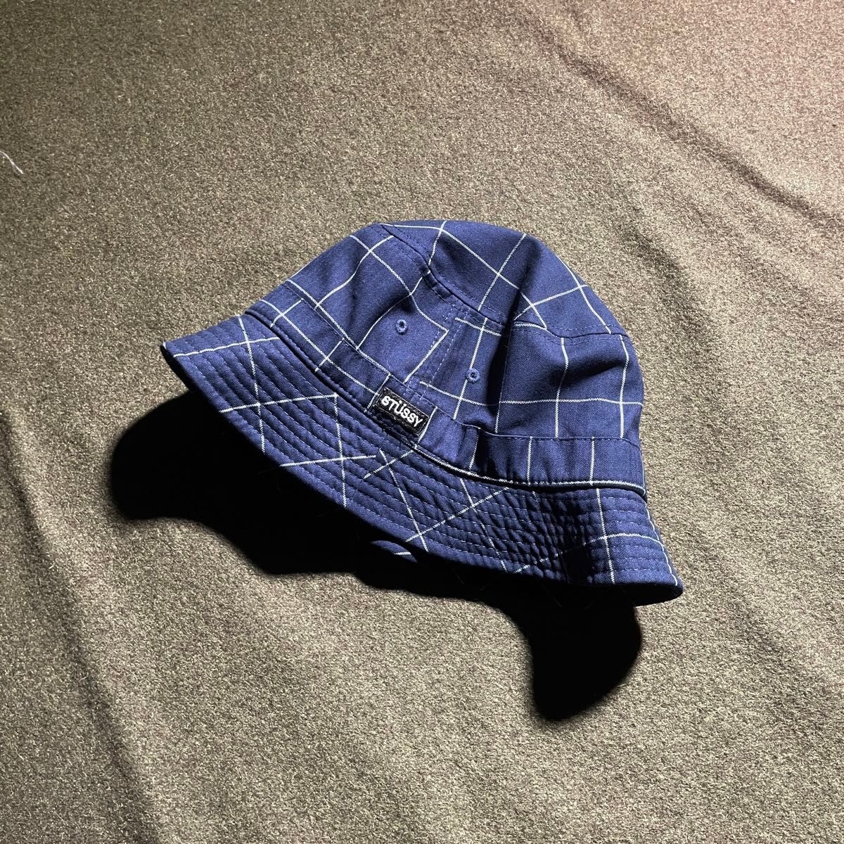 USED STUSSY チェック柄 バケットハット ネイビー|Yahoo!フリマ USED STUSSY チェック柄 バケットハット ネイビー|Yahoo!フリマ