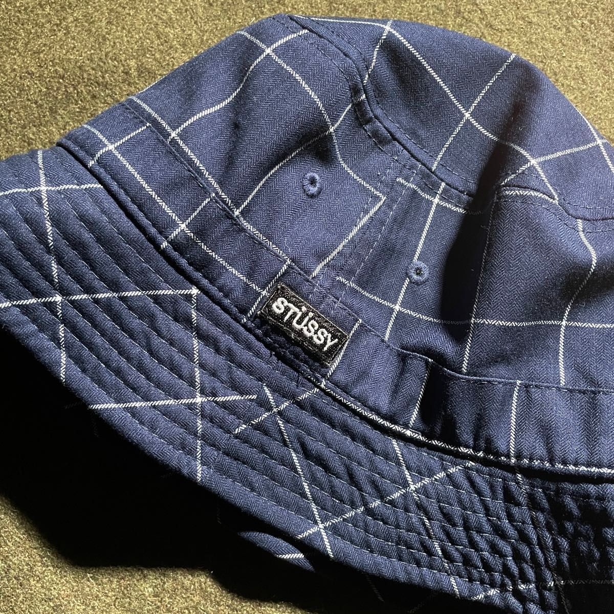 USED STUSSY チェック柄 バケットハット ネイビー|Yahoo!フリマ USED STUSSY チェック柄 バケットハット ネイビー|Yahoo!フリマ