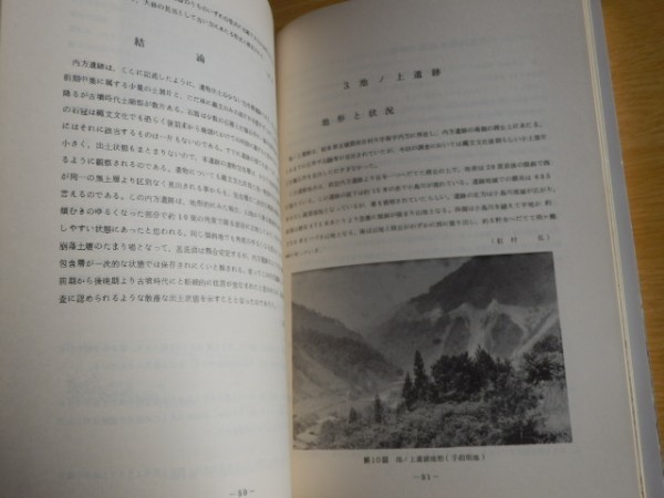 下小鳥ダム関係埋蔵文化財調査報告書 1971年（昭和46年）岐阜県吉良郡 河合村教育委員会