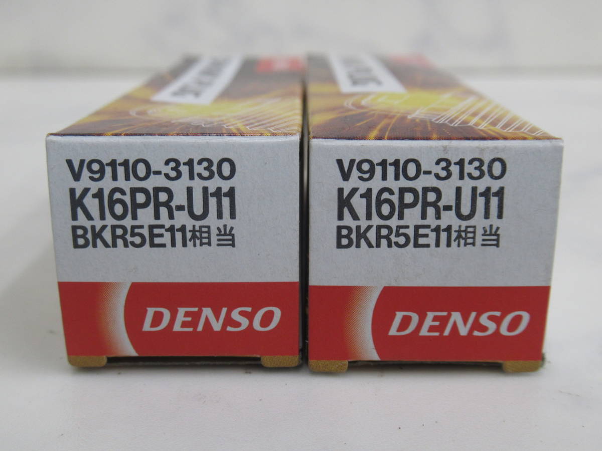 DENSO spark-plug V9110-3130 K16PR-U11(BKR5E11 corresponding ) 2 pcs set unused goods Pleo, Sambar, Roadster, Demio other 