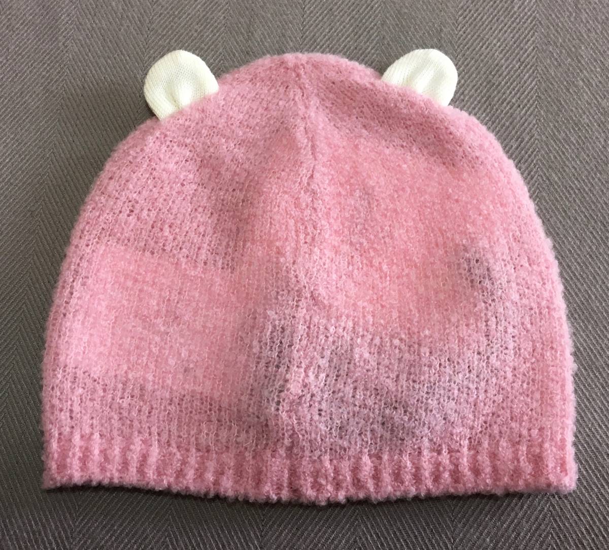  новый товар подлинный товар Moncler baby уголок имеется va- Gin шерсть вязаная шапка muffler комплект XXS MONCLER вязаная шапка Kids .. розовый 