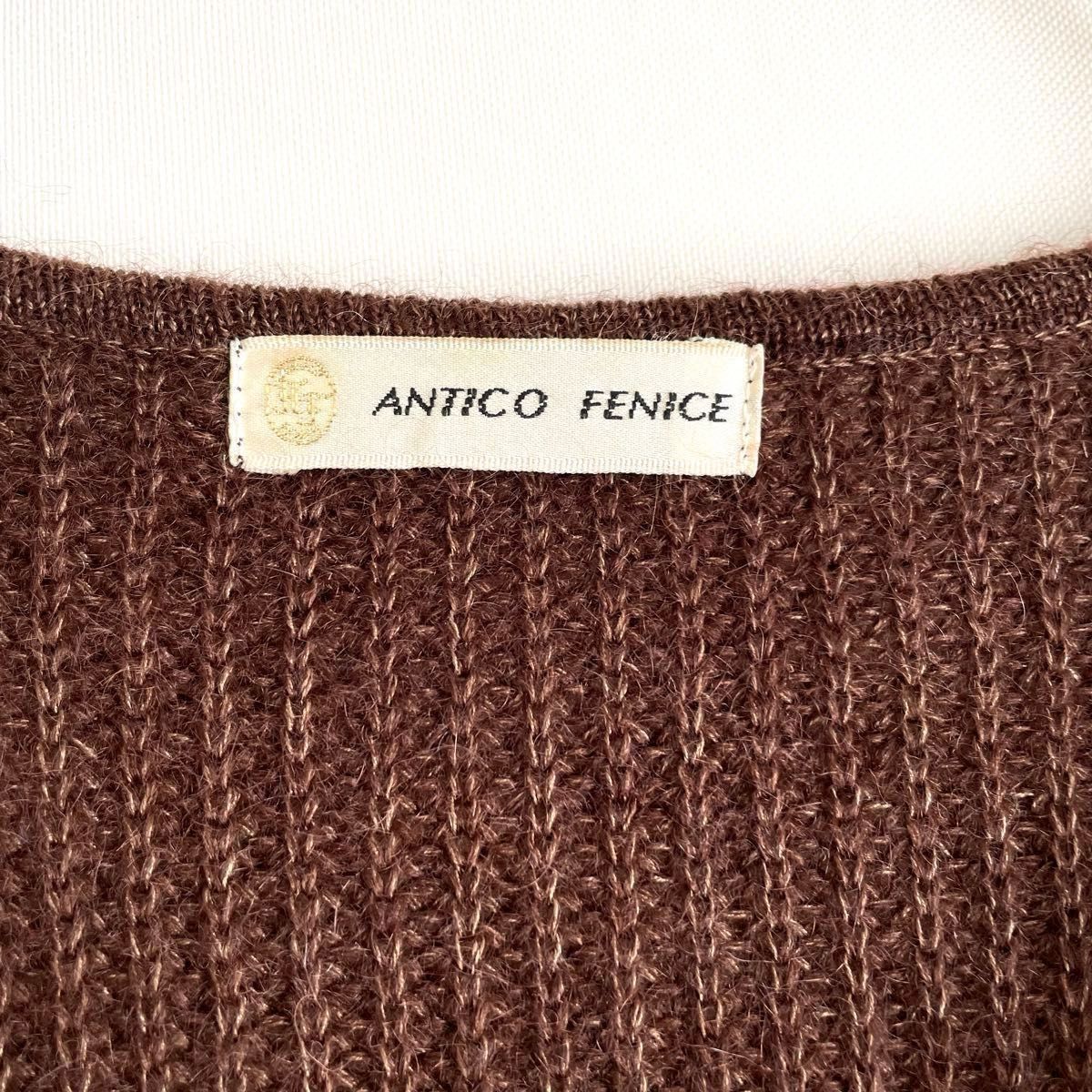 ANTICO FENICE モヘアニット キッドモヘア60% シルク 絹40% V ANTICO FENICE モヘアニット キッドモヘア60% シルク 絹40% V