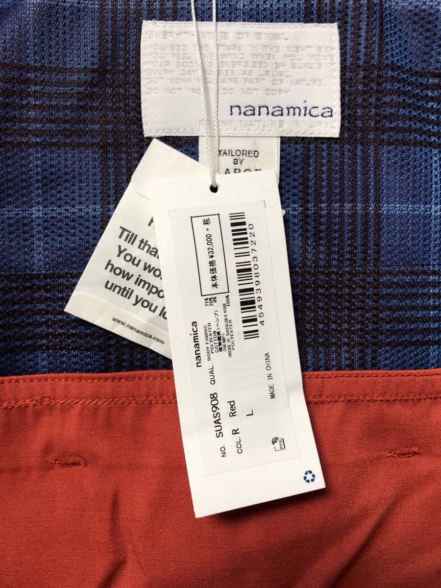 新品 19ss nanamica crew jacket L 赤 定価35,200円 ナナミカ スウィングトップ ジャケット レッド red