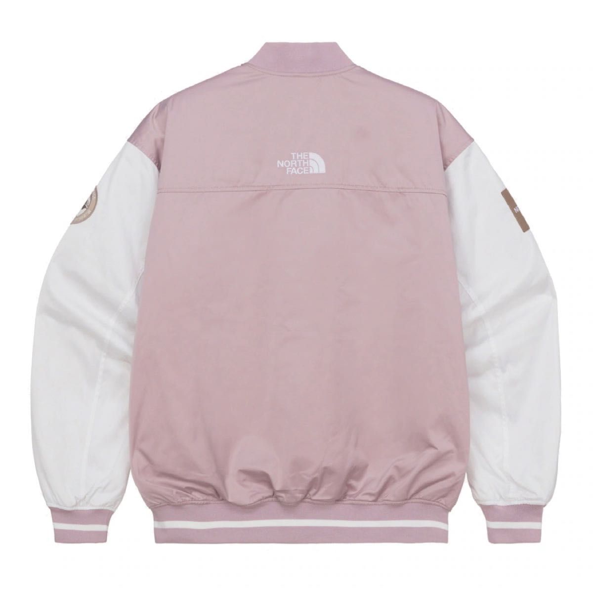 【韓国限定】THE NORTH FACEプレイヤーヴァシティジャケット ピンク 韓国限定】THE NORTH FACEプレイヤーヴァシティジャケット ピンク