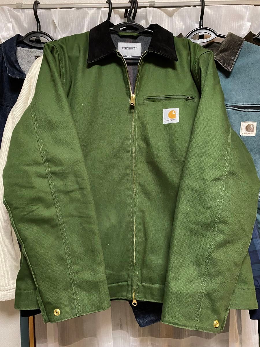 カーハート carhartt wip デトロイトジャケット グリーン m カーハート carhartt wip デトロイトジャケット グリーン m