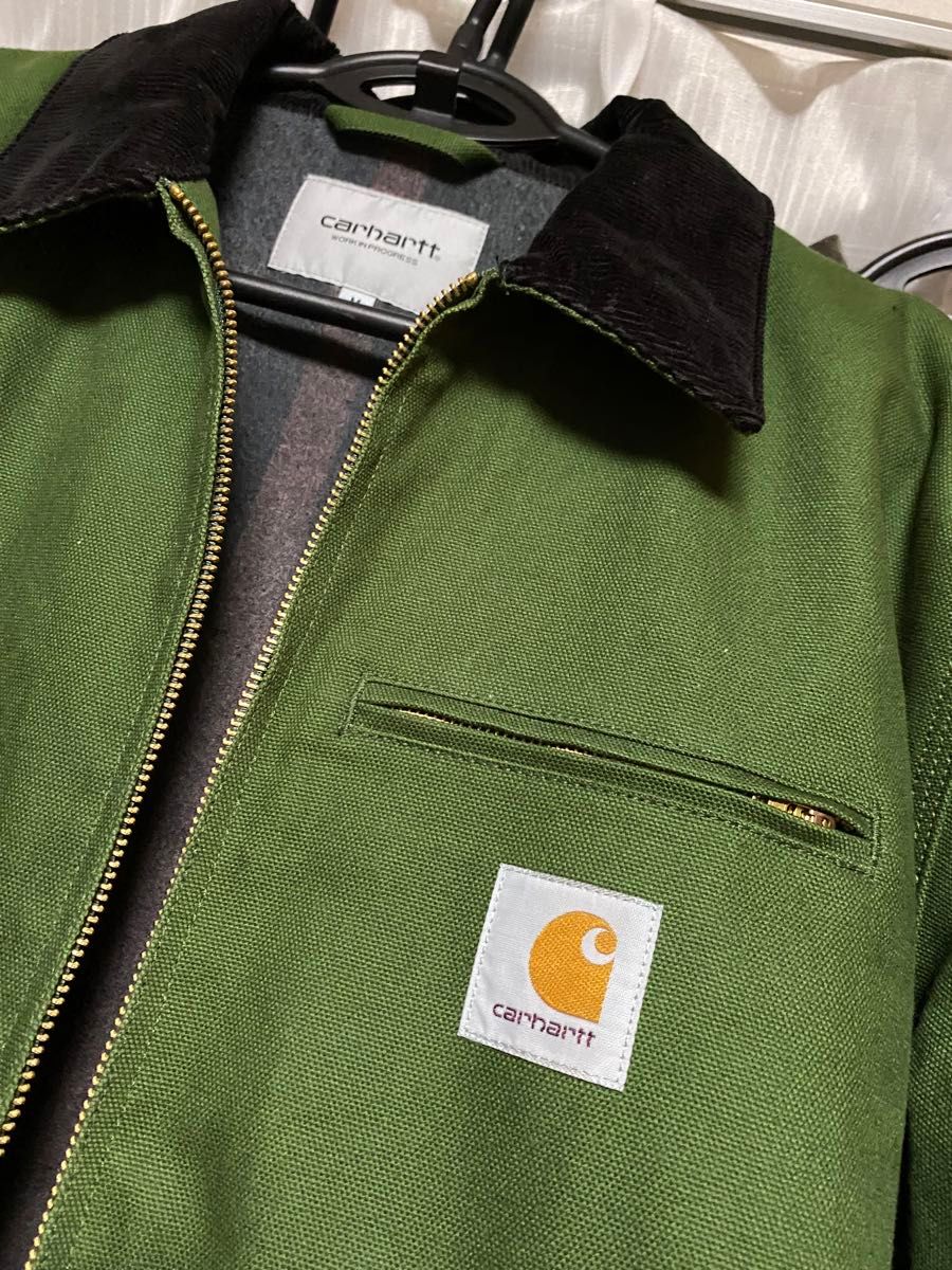カーハート carhartt wip デトロイトジャケット グリーン m カーハート carhartt wip デトロイトジャケット グリーン m