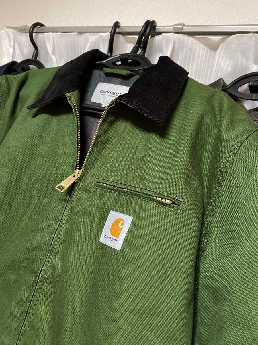 カーハート carhartt wip デトロイトジャケット グリーン m カーハート carhartt wip デトロイトジャケット グリーン m
