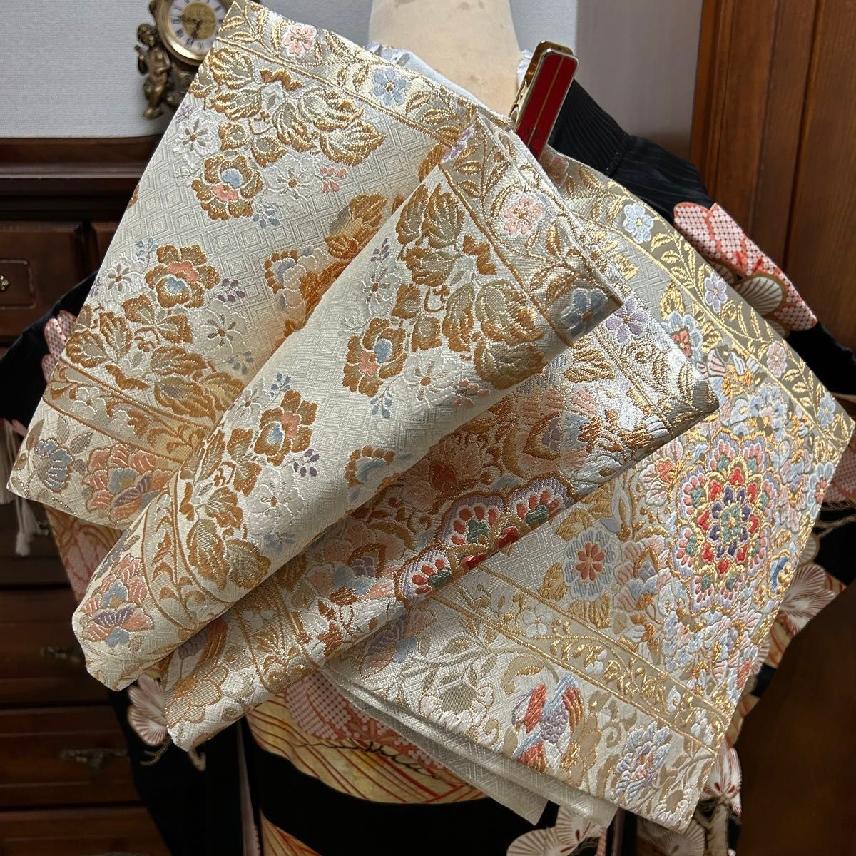 最高級品 振袖 6点セット 【京友禅 金駒刺繍 金彩 トールサイズ 最高級品 振袖 6点セット 【京友禅 金駒刺繍 金彩 トールサイズ