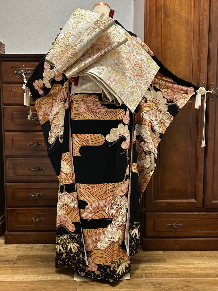 最高級品 振袖 6点セット 【京友禅 金駒刺繍 金彩 トールサイズ 最高級品 振袖 6点セット 【京友禅 金駒刺繍 金彩 トールサイズ