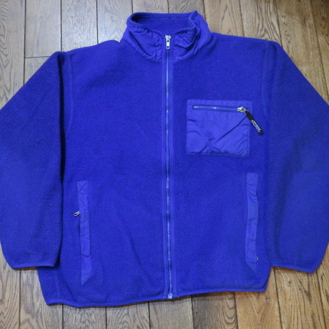 90s USA製 Patagonia フリース ジャケット フルジップ L ブルー レトロX パタゴニア