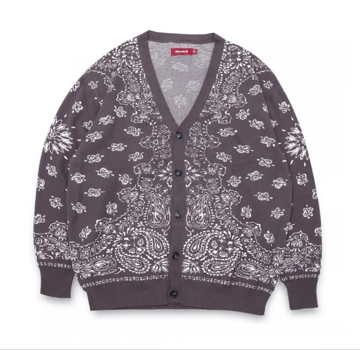 キムタク着 同型色違い HIDEANDSEEK Bandana Cardigan ハイド キムタク着 同型色違い HIDEANDSEEK Bandana Cardigan ハイド