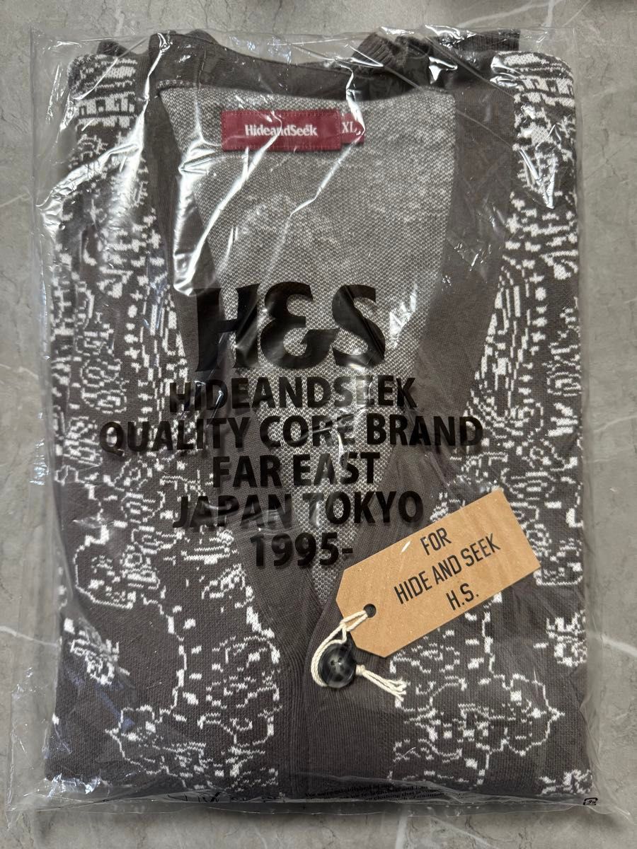 キムタク着 同型色違い HIDEANDSEEK Bandana Cardigan ハイド キムタク着 同型色違い HIDEANDSEEK Bandana Cardigan ハイド
