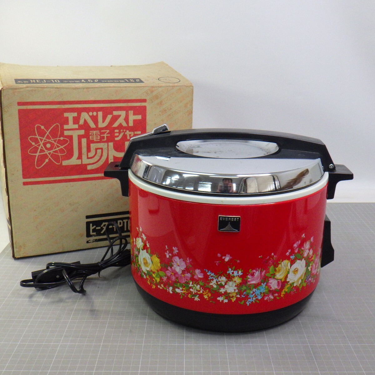 昭和レトロ家電「エベレスト 電子ジャー エレクトロ」保温器 NEJ 昭和レトロ家電「エベレスト 電子ジャー エレクトロ」保温器 NEJ