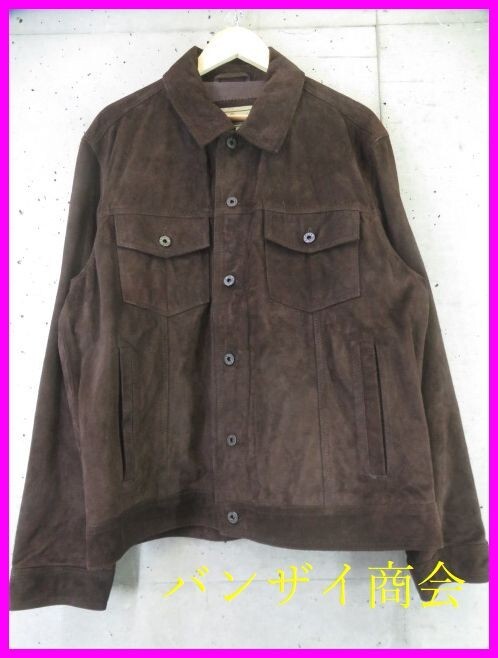 20-60代 人気ファッションブランド 1020b7◆最高級◆L.L.Bean エルエルビーン 牛革スエードレザー ジャケット L/アウトドア/マウンテンパーカー/ライダース/フライト/良品です 男性用