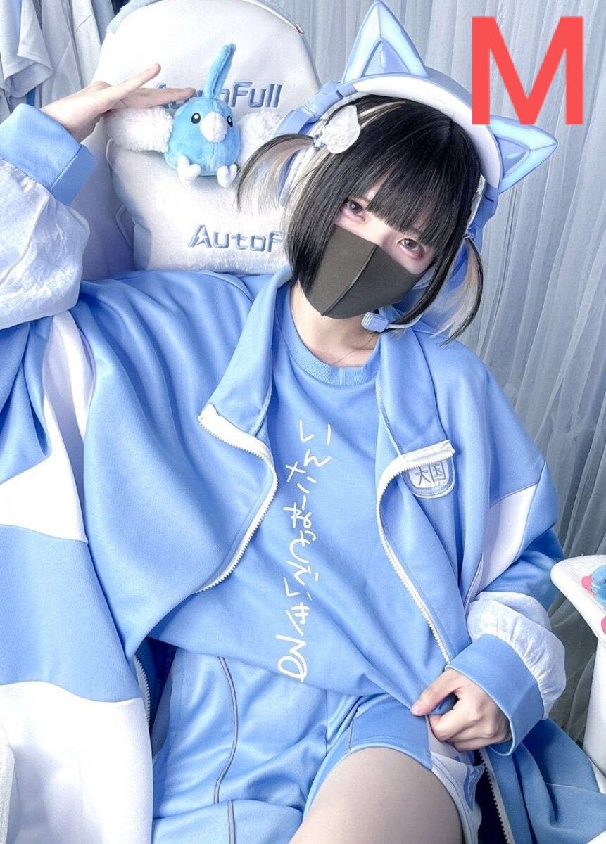 新品 ぬた Tシャツ ライトブルー M 水色 ロンT トップス 天使 新品 ぬた Tシャツ ライトブルー M 水色 ロンT トップス 天使