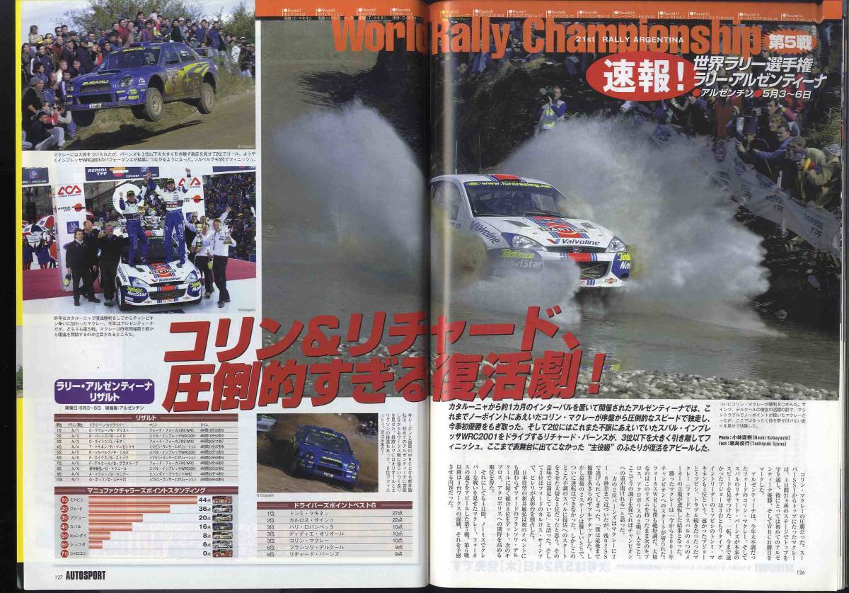 【c6317】01.5.24 オートスポーツAUTO SPORT／JGTC Rd.2富士、日本アルペンラリー完全プレビュー、…_画像8