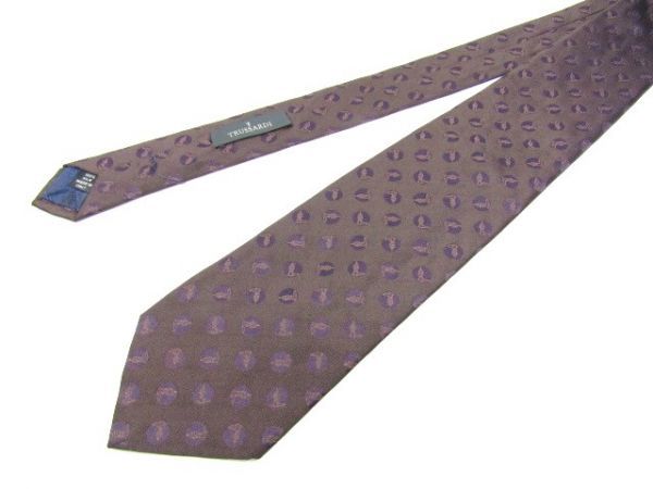 TRUSSARDI( Trussardi ) silk necktie Logo art pattern Italy made 846782C271R12