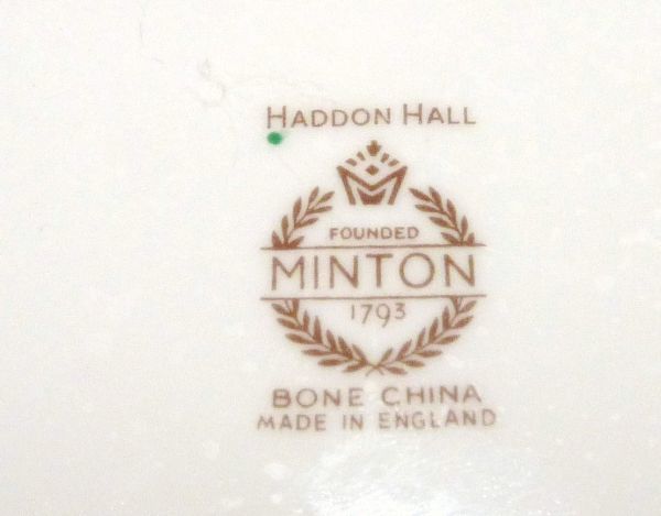 Minton( Minton ) Haddon Hall: is Don hole oval plate 24x15cm England made 846694AA920Q18