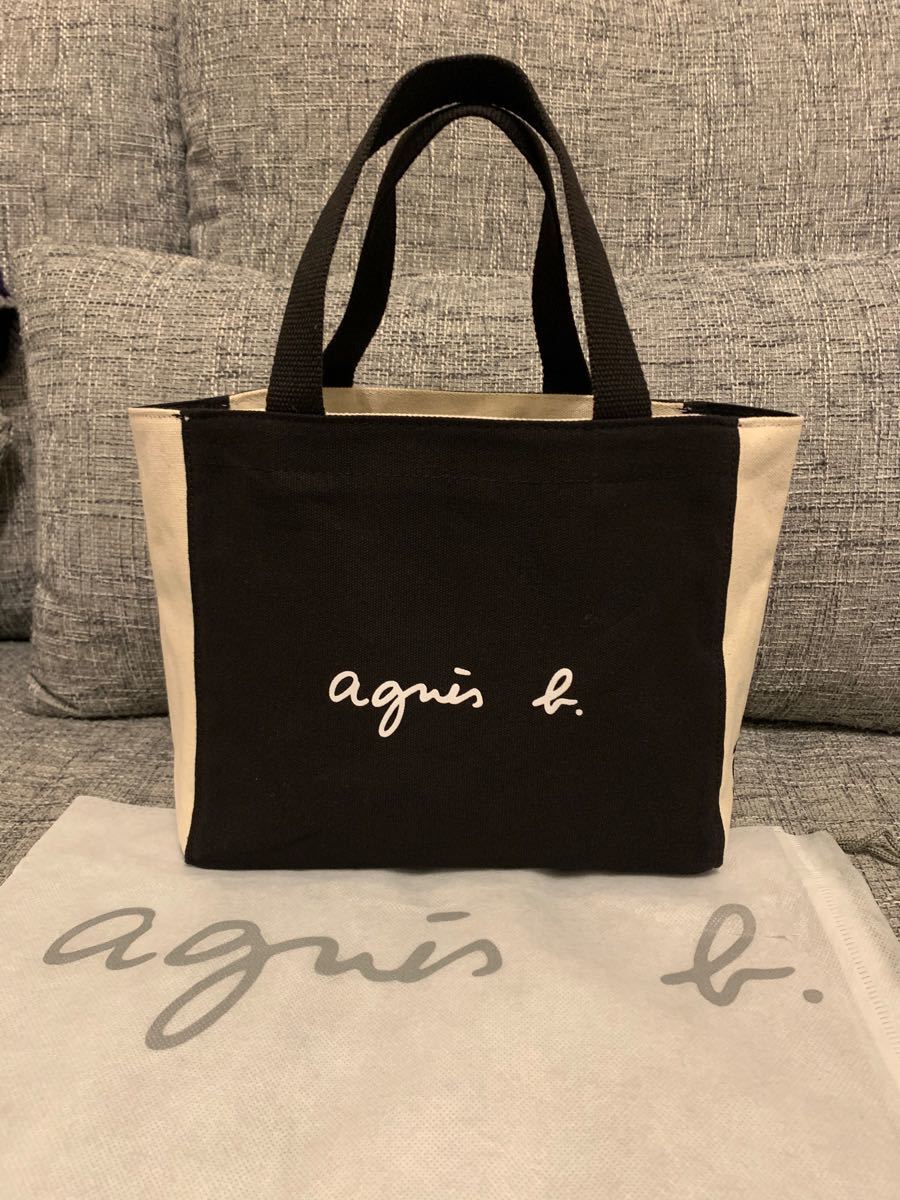 ■Agnes b.■アニエスべー バイカラーロゴトートバッグ 未使用アニエスベー刺繍入りバイカラートートバッグ|Yahoo