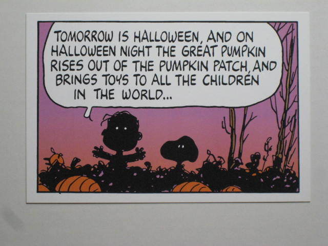 shurutsu Mu jiam(shurutsu картинная галерея ) открытка Snoopy Linus Halloween ( PEANUTS )
