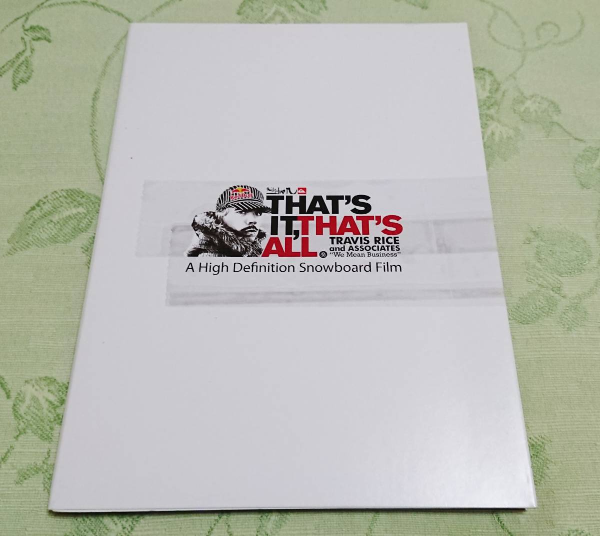 DVD [THAT\'S IT, THAT\'S ALL. TRAVIS RICE and ASSOCIATES] сноуборд travis * рис 