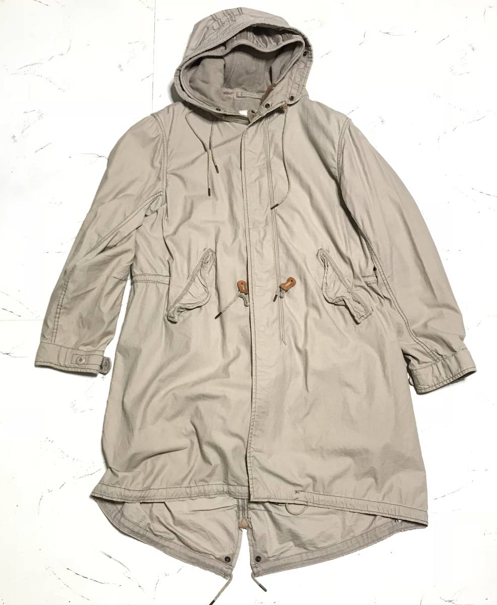 *goagoa* men's cold weather Mod's Coat liner attaching military khaki fish tail 