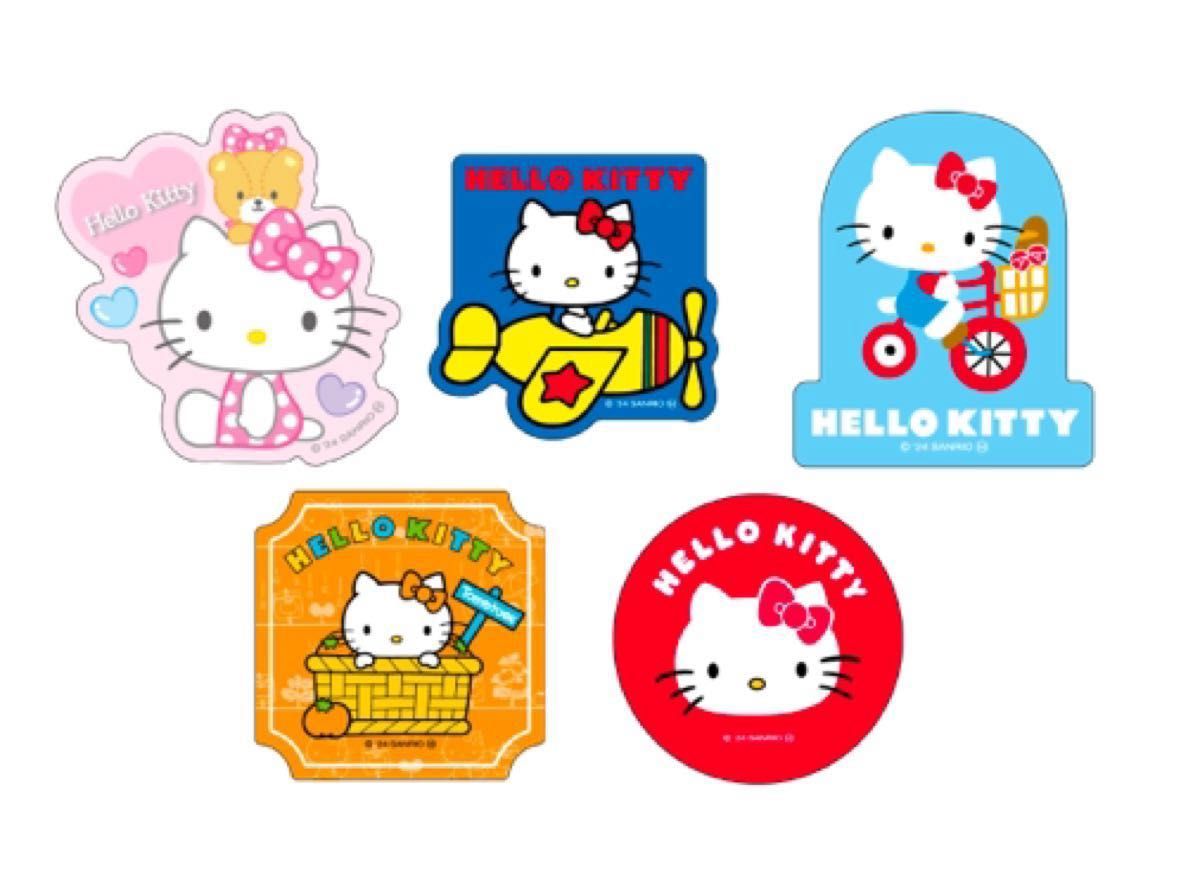 ハローキティーハッピーアニバーサリーくじ ステッカー 新品未 ハローキティーハッピーアニバーサリーくじ ステッカー 新品未