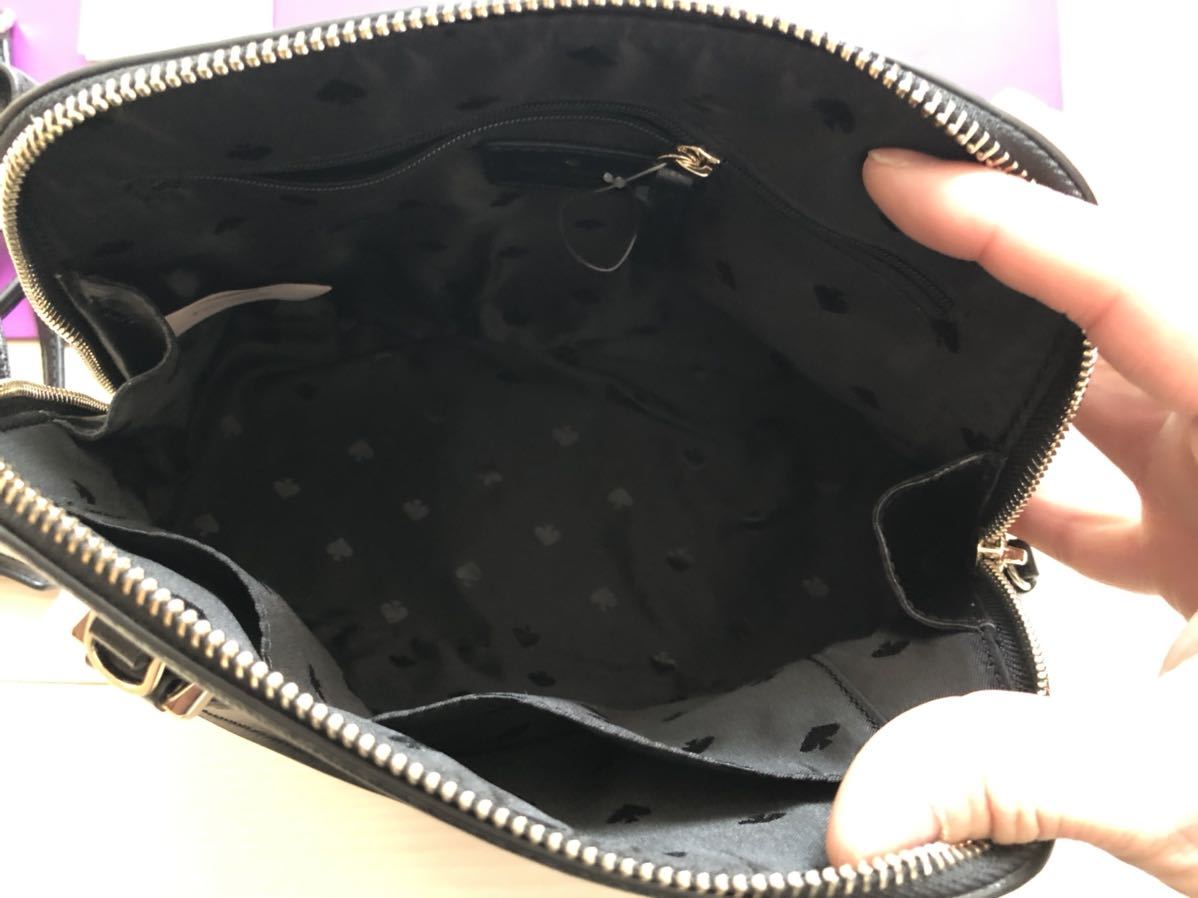 新品 人気 半額以下 ケイトスペード kate spade ハンドバッグ 黒 ブラック_画像3