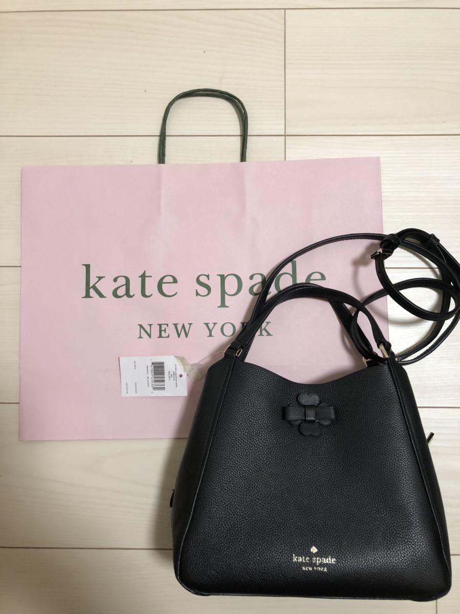 新品 半額以下 人気 ケイトスペード kate spade ハンドバッグ ショルダーバッグ 黒×ピンク_画像1