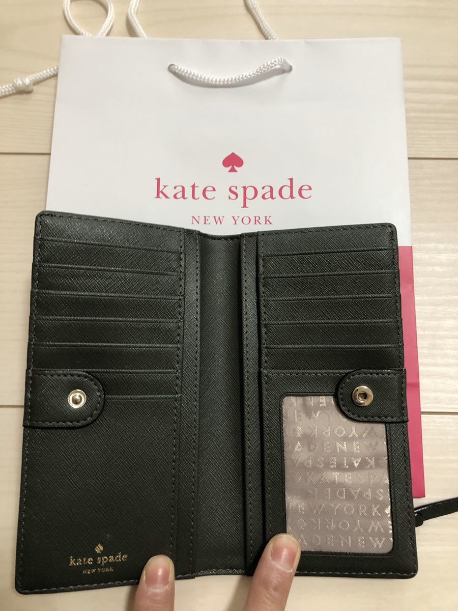 新品 半額以下 人気 ケイトスペード kate spade 長財布 カーキ