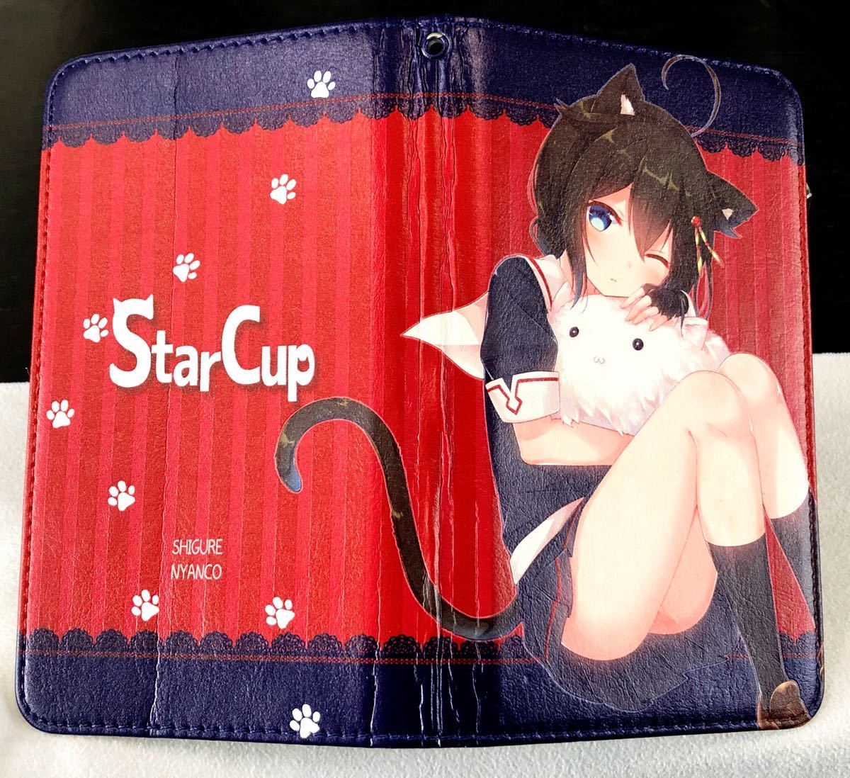 艦隊これくしょん 時雨 手帳型スマホケース StarCup 胡麻乃りお 履いてない ネコ耳 美少女 艦これ スマートフォンカバー グッズ かわえぇ_画像4