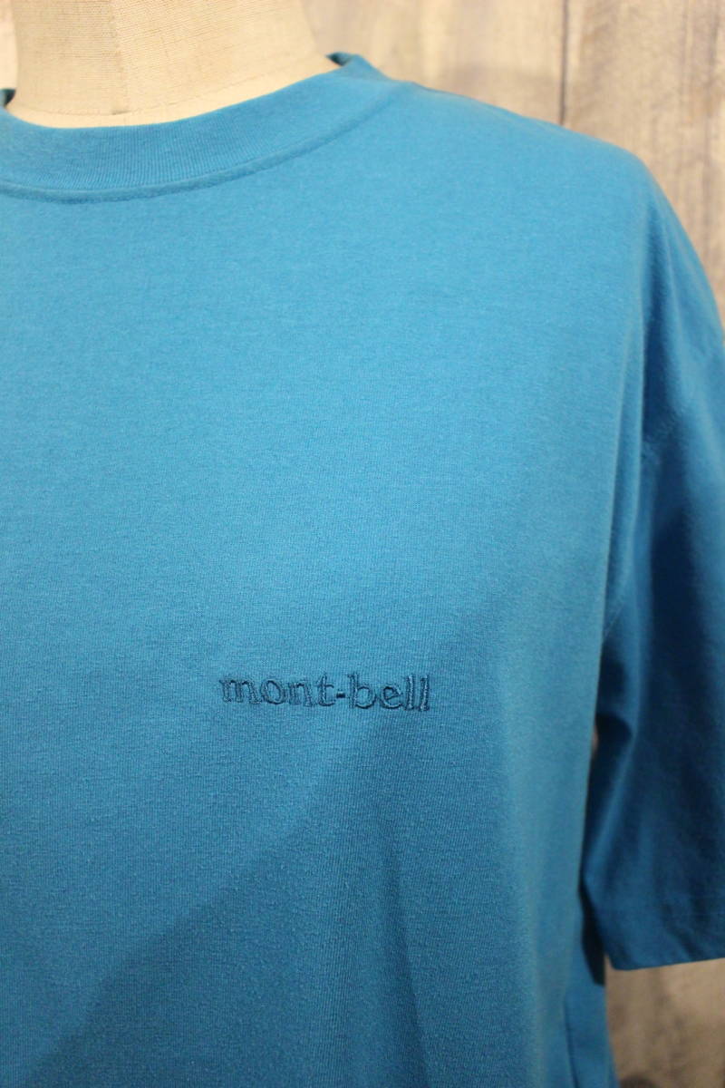 mont-bell半袖Tシャツ/モンベル/サイズS/ライトブルー/登山/アウトドア_画像2