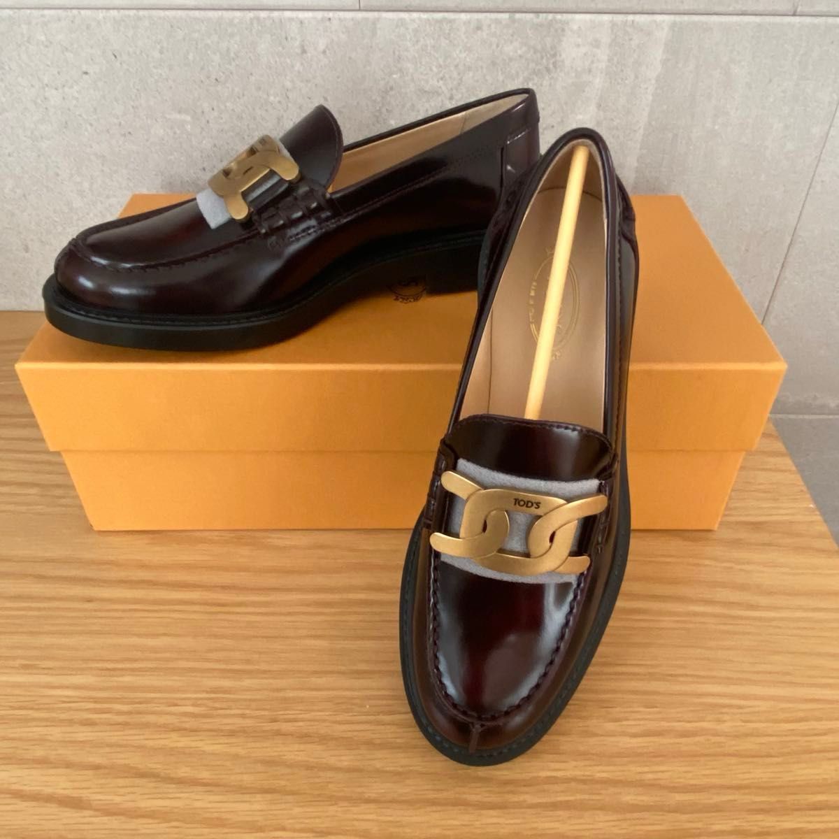 TOD'S トッズ レザー紐靴 ボルドー 35 1/2 - 靴 TOD'S トッズ レザー紐靴 ボルドー 35 1/2 - 靴