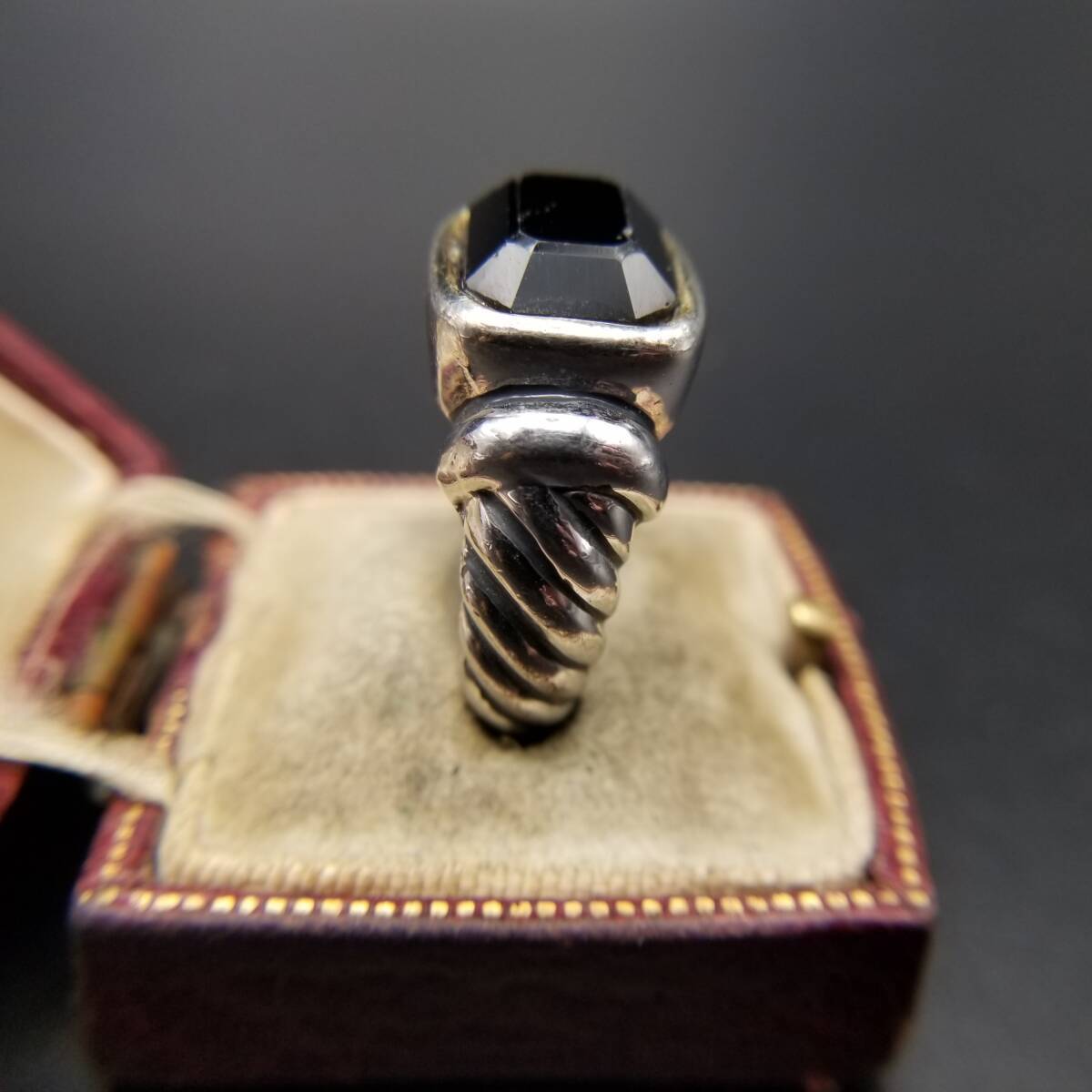  черный верх rek tang rufa комплект простой Vintage кольцо кольцо кручение частота большой .. -слойный толщина чувство мода ювелирные изделия Y21-T