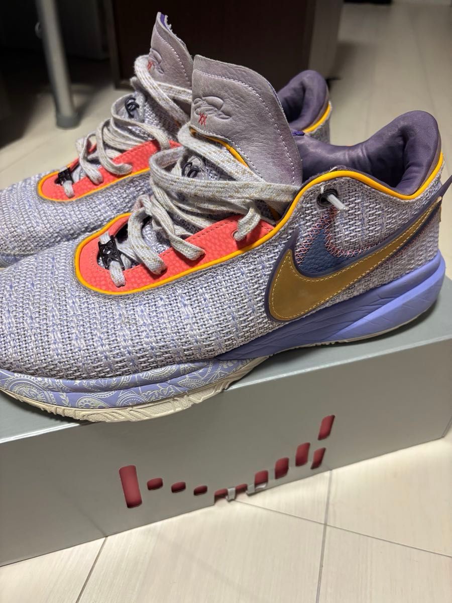 NIKE レブロン20 violet frost 30cm ナイキ JORDAN スニーカー バッシュ