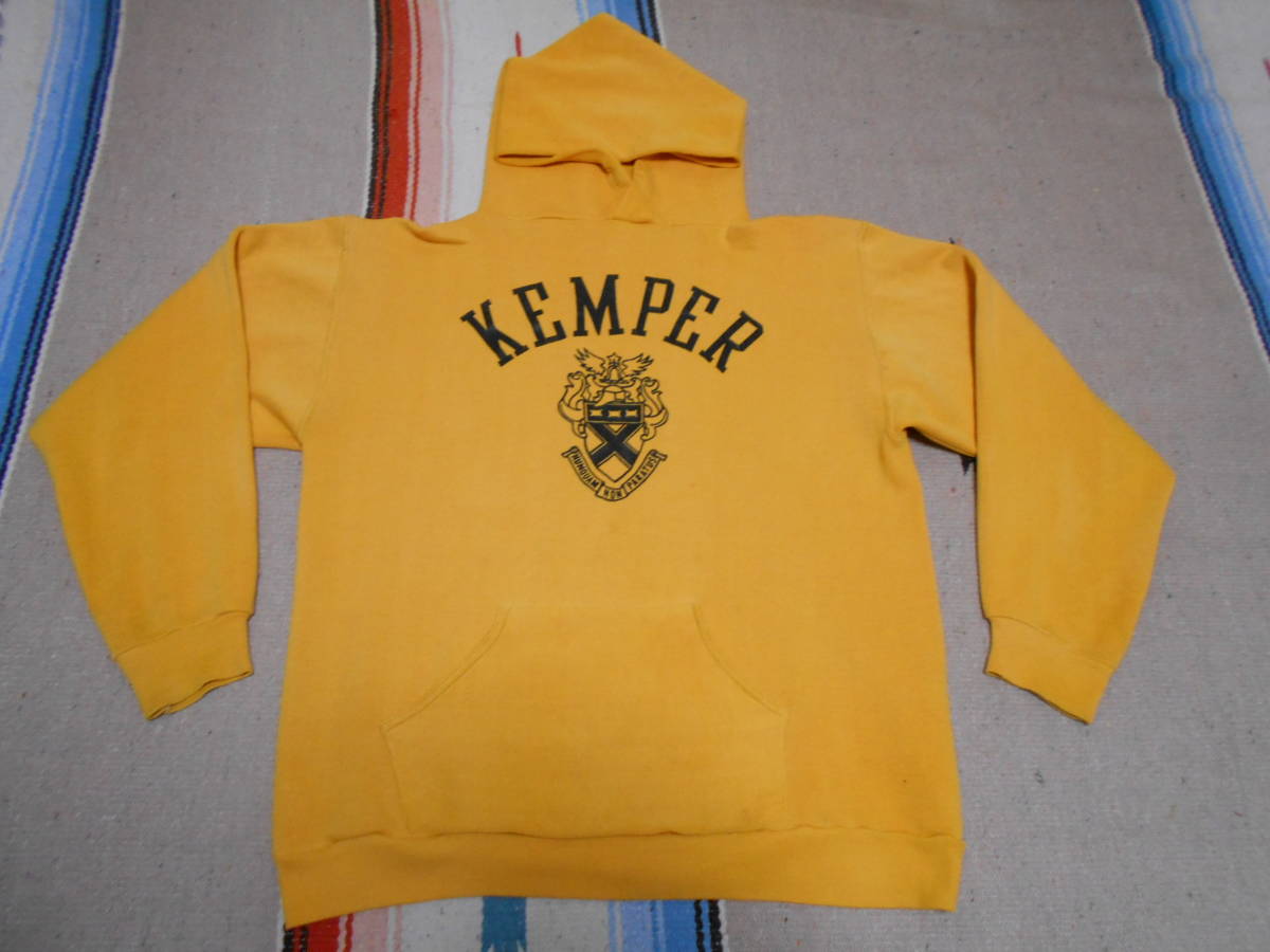 １９７０年代製ラッセルRUSSELL ATHLETIC KEMPER MILITARY SCHOOL & COLLAGE 金タグ スウェット パーカー ビンテージ MADE IN USA VINTAGE