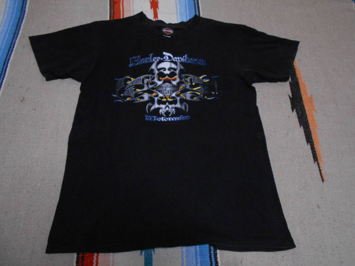 Harley Davidson HONOLULU HAWAII ハーレー ダビッドソン Tシャツ チョッパー ハワイ ビンテージ VINTAGE HOTROD EASY RIDER DAYTONA STP_画像2