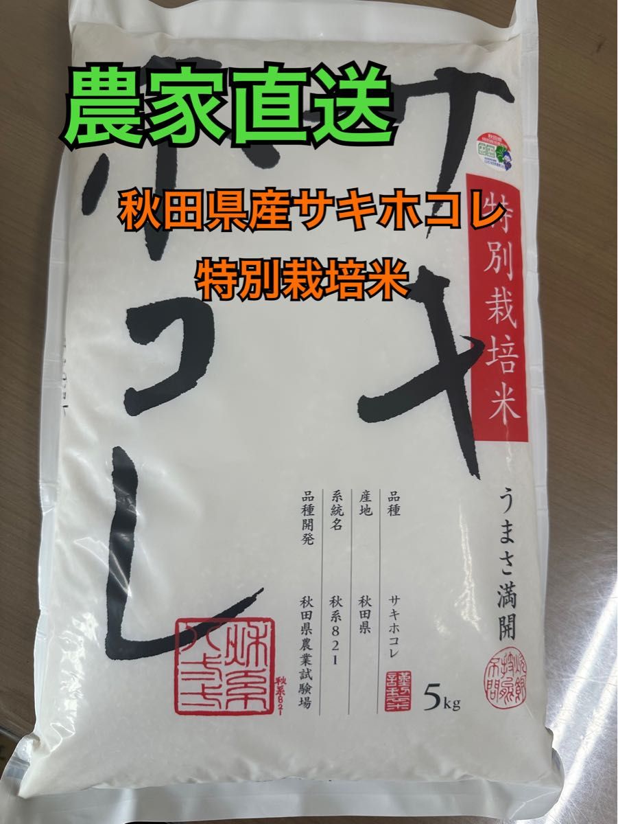白米20kg 令和6年産秋田県産サキホコレ