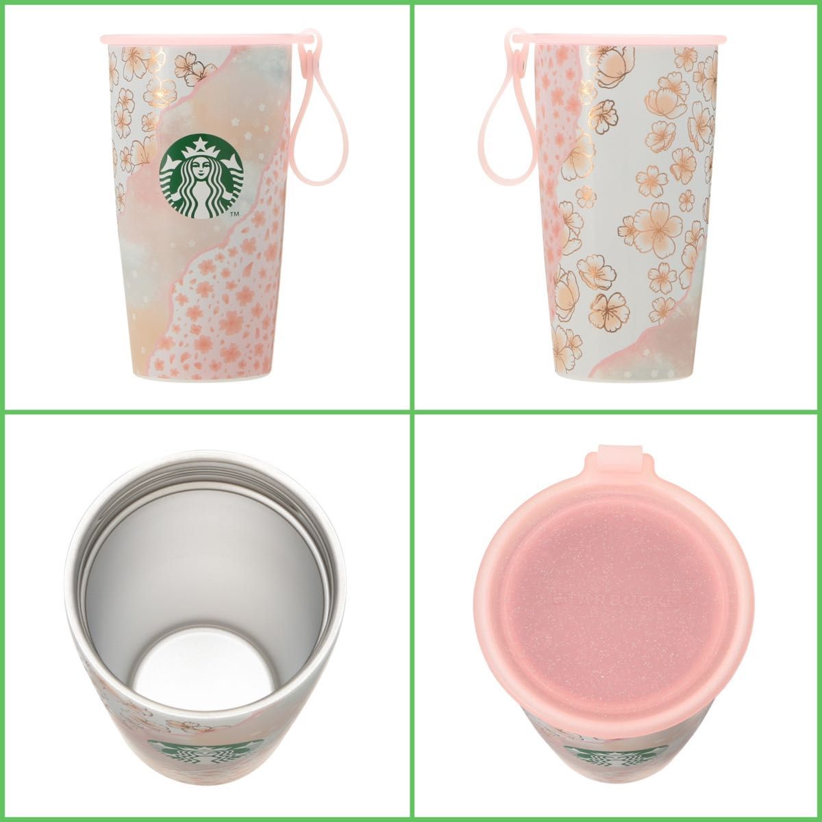 スターバックス2025桜 ストラップカップシェイプステンレス スターバックス2025桜 ストラップカップシェイプステンレス