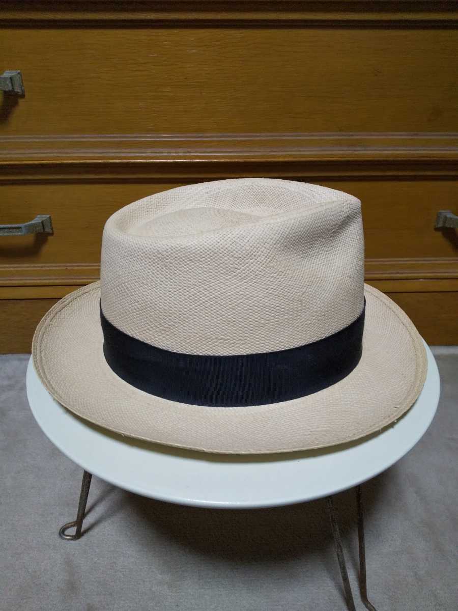 Fuji Hat フジハット ストローハット エクアドル産 パナマハット 麦わら帽子 56cm S～Mサイズ ナチュラル×ブラック 日本製 レザー_重量もとても軽く、通気性も良いです。