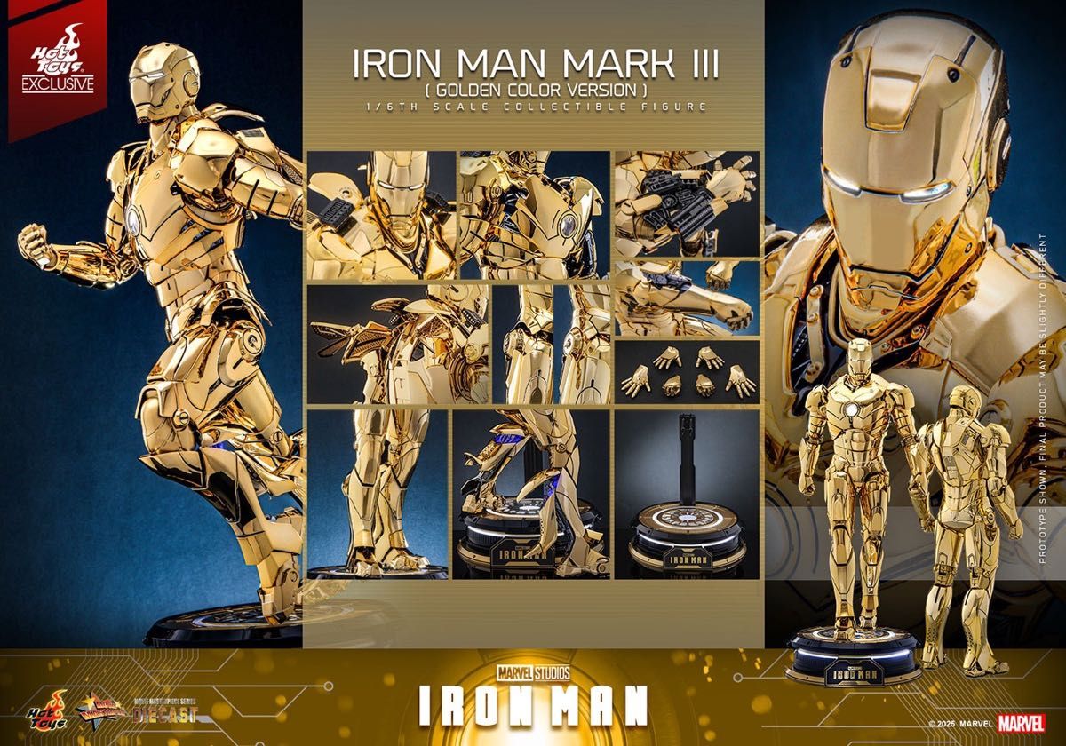 ホットトイズ MMS764D69 アイアンマン・マーク3(ゴールドカラー ホットトイズ MMS764D69 アイアンマン・マーク3(ゴールドカラー
