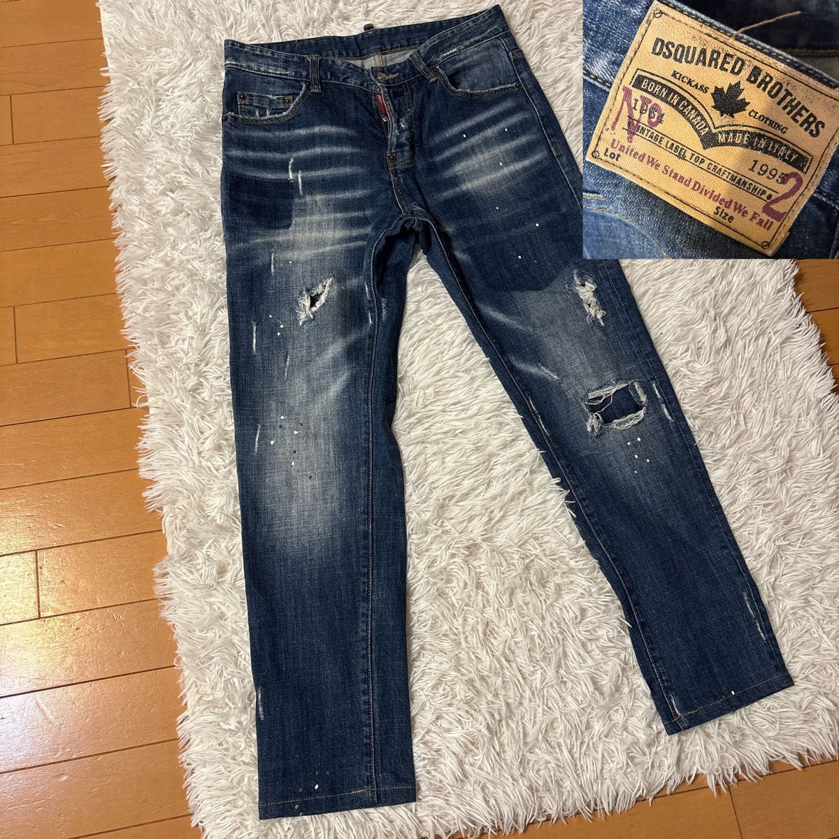 極美品 DSQUARED2 ディースクエアード デニム ジーンズ パッチ 極美品 DSQUARED2 ディースクエアード デニム ジーンズ パッチ
