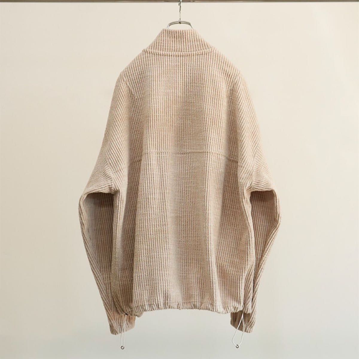 Ancellm 25ss cut stripe half pull over shirt anc-ct96 サイズ Ancellm 25ss cut stripe half pull over shirt anc-ct96 サイズ