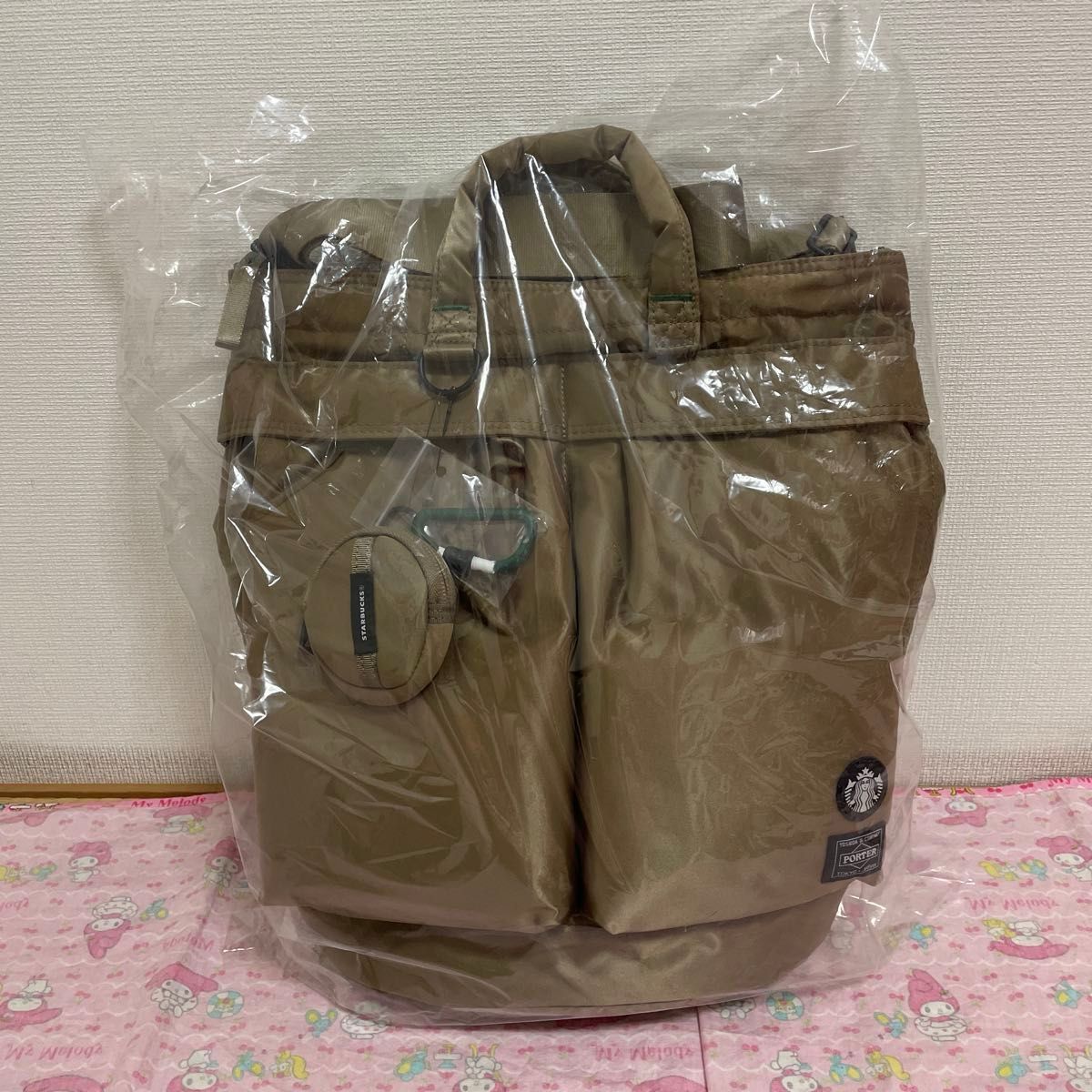 新品 スターバックスx PORTER ヘルメットバッグ ラテベージュ 新品 スターバックスx PORTER ヘルメットバッグ ラテベージュ