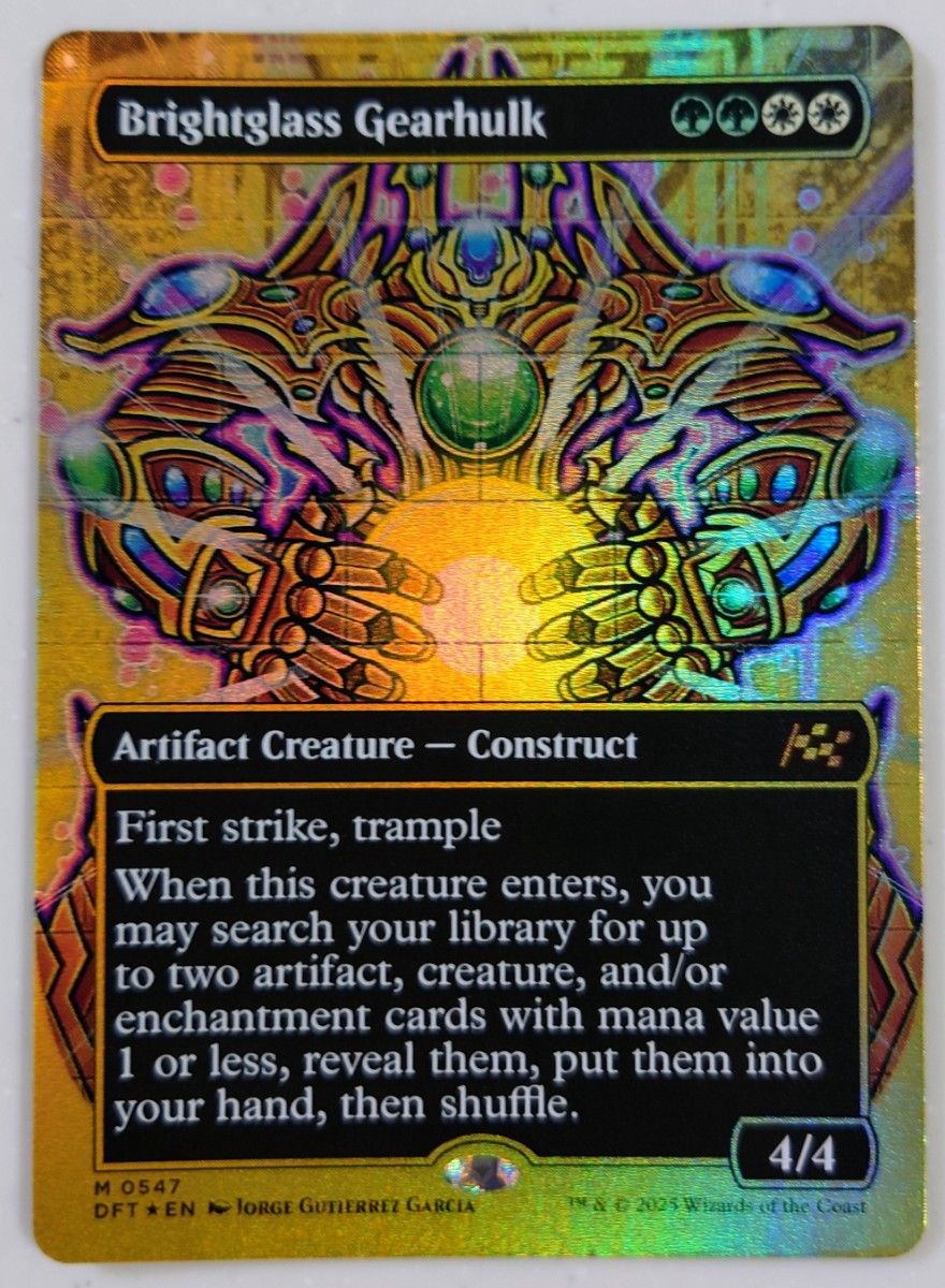 Mtg ファーストプレイス・Foil ボーダーレス輝晶の機械巨人 英語版 4枚 MTG 霊気走破 輝晶の機械巨人 ファーストプレイスfoil 英語版