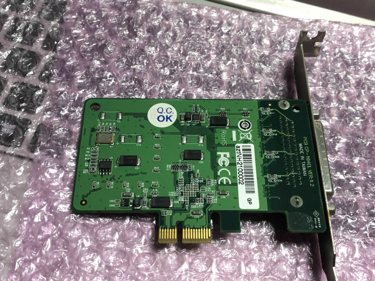 MOXA　PCIe シリアル通信カード　RS-232　CP-104EL-A-DB25M　高機能 4ポート RS-232_画像3