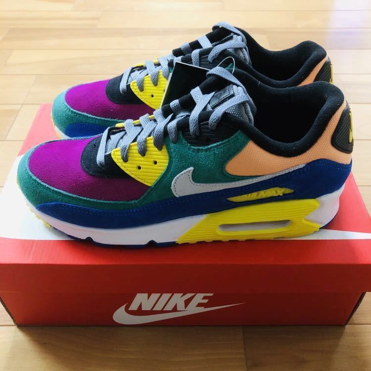 NIKE AIR MAX 90 QS ナイキ エアマックス90 バイオテック スニーカー シューズ マルチカラー US9 27cm 国内正規 新品未使用 復刻 限定 レア_画像1