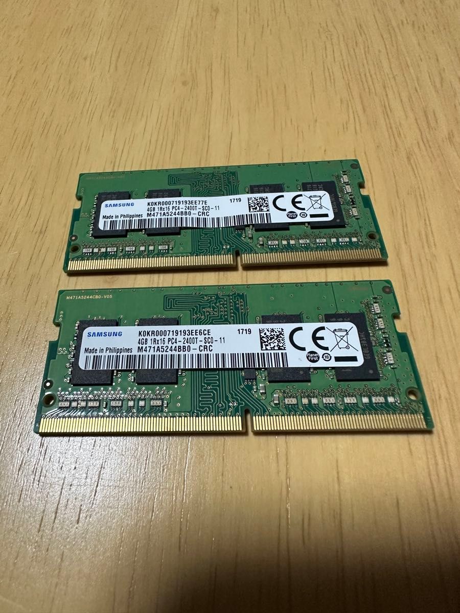 SAMSUNG 4GB PC4-2400T(2枚)8GB DDR4 SAMSUNG 4GB PC4-2400T(2枚)8GB DDR4