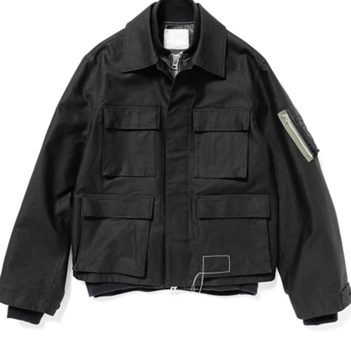 WTAPS x sacai Cotton Back Satin Jacket 02 ダブルタップス x WTAPS x sacai Cotton Back Satin Jacket 02 ダブルタップス x